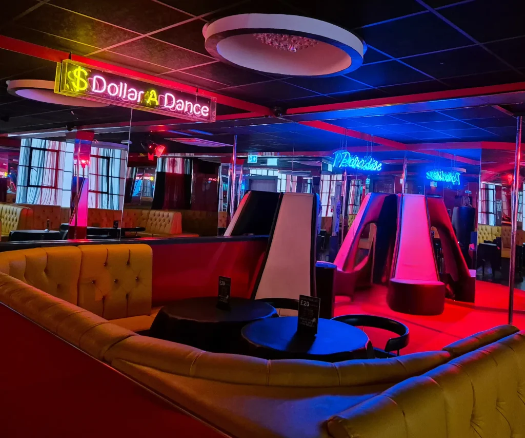 Inside Angels Paradise Club in Liverpool